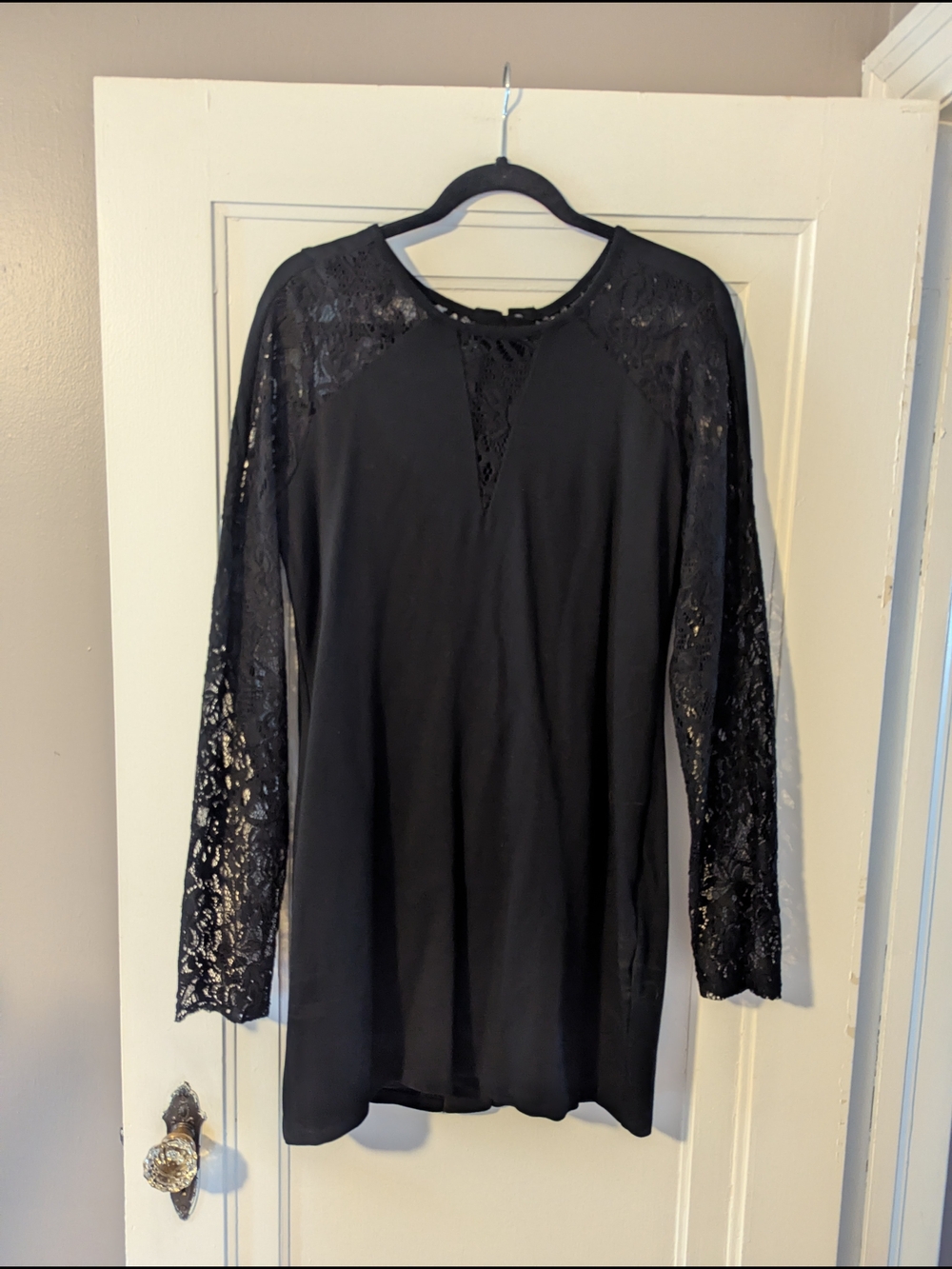 Black Lace Mini Dress
